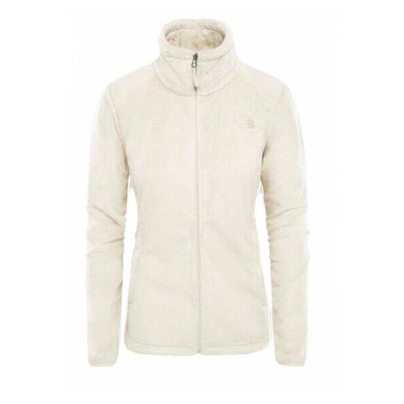 The North Face Osito 2 Fleece Sherpa Fuzzy White Zip Jacket with Collar Sz S - Picture 2 of 9